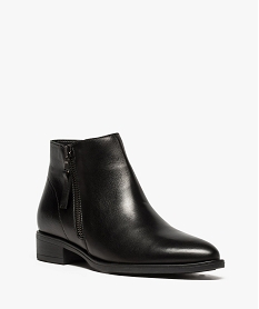 boots femme avec zip decoratif noir bottines et boots9439201_2