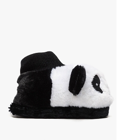 chaussons fille peluche en forme de panda noir9445301_1