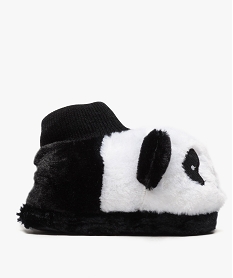 GEMO Chaussons fille peluche en forme de panda Noir