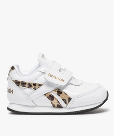 GEMO Baskets bébé fille vernies détails pailletés - Reebok Blanc