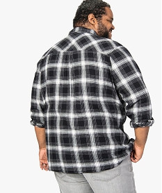 chemise homme a carreaux en flanelle de coton imprime chemise manches longues9467701_3