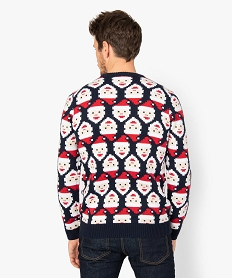 pull homme a motifs pere noel multicolore9471201_3