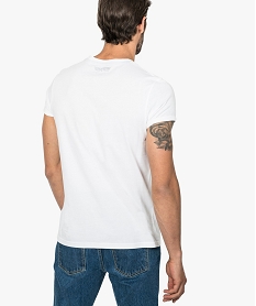 tee-shirt homme a manches courtes imprime top gun blanc9472601_3