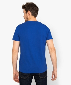 tee-shirt homme avec motif sonic sur lavant bleu9473301_3