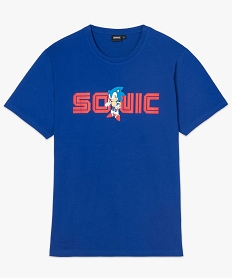 tee-shirt homme avec motif sonic sur lavant bleu9473401_4