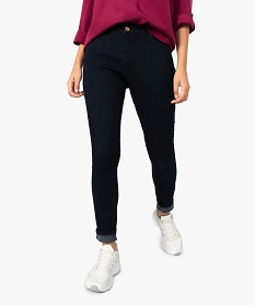 GEMO Jean femme coupe slim contenant du polyester recyclé Bleu