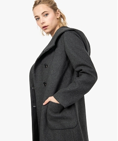 manteau femme avec grande capuche gris manteaux9489201_2