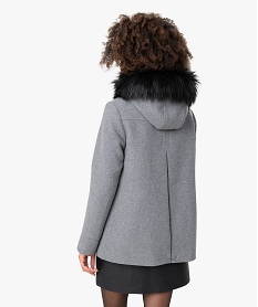 manteau femme avec capuche a bord fantaisie gris manteaux9489801_3