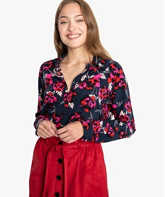 GEMO Chemise femme fluide imprimée Orange