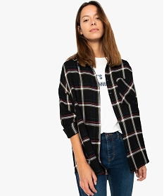GEMO Chemise femme fluide à carreaux Imprimé