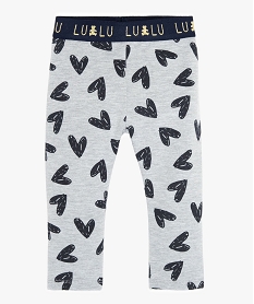 GEMO Legging bébé fille chaud à motif cœurs – Lulu Castagnette Imprimé