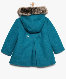 manteau bebe fille paillete avec doublure peluche bleuA027401_3