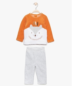 GEMO Pyjama bébé garçon 2 pièces avec motif renard Multicolore