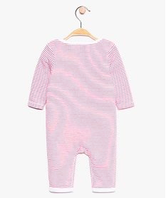 pyjama bebe fille sans pieds en coton biologique multicolore pyjamas ouverture devantA032701_2