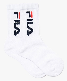 GEMO Chaussettes de sport garçon à tige haute (lot de 2) - Fila blanc standard