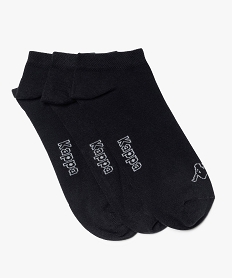 GEMO Chaussettes invibles pour homme Kappa (lot de 3) Noir