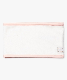 snood bebe fille en polaire doublee avec patch paillete beigeA048001_1