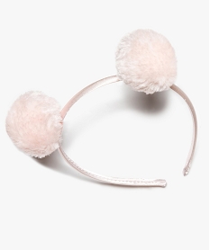 serre-tete fille avec deux gros pompons rose autres accessoires filleA048701_1