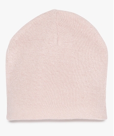 bonnet fille uni en polyester recycle roseA049401_1