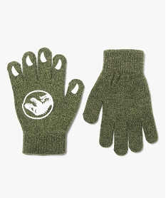 GEMO Gants garçon avec motifs phosphorescents - Jurassic World Vert