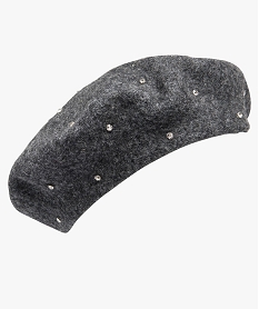 beret femme avec strass grisA061601_1