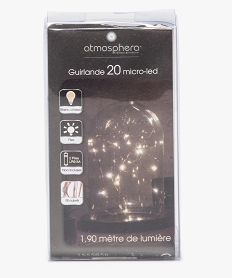 GEMO Guirlande lumineuse 20 micro-led Brun