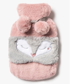 GEMO Kit bouillotte et masque de nuit doux Rose