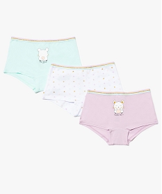 boxers fille avec motis pailletes (lot de 3) multicoloreA075201_1