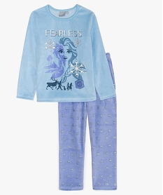 GEMO Pyjama fille 2 pièces avec motifs pailletés - Frozen 2 Bleu