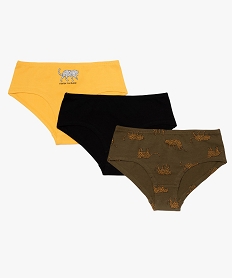 GEMO Shorty fille avec motifs animaliers (lot de 3) Multicolore