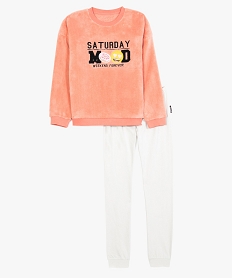 GEMO Pyjama fille bimatière - Emoji Rose