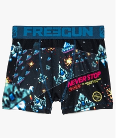 GEMO Boxer garçon en microfibre style jeu vidéo - Freegun Imprimé