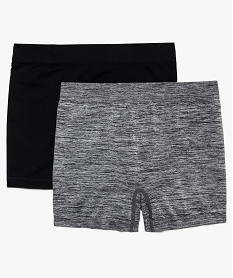 boxer homme en matiere stretch effet seconde peau (lot de 2) gris boxers et caleconsA085601_1