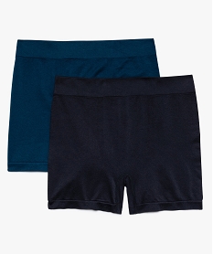 GEMO Boxer homme en matière stretch effet seconde peau (lot de 2) Bleu