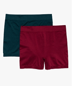 boxer homme en matiere stretch effet seconde peau (lot de 2) rouge boxers et caleconsA085901_1