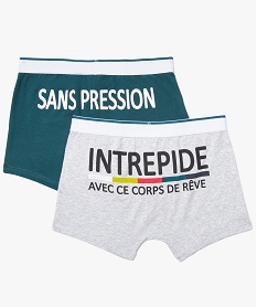 boxer homme avec inscription humoristique (lot de 2) vert boxers et caleconsA086301_1