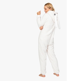 combinaison pyjama femme lapin beige pyjamas ensembles vestesA094901_3