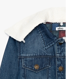 veste jean garcon avec col amovible grisA096901_3
