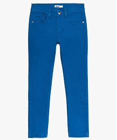 pantalon garcon 5 poches twill stretch bleu pantalonsA097001_2