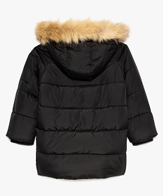 manteau garcon en polyester recycle double polaire noirA100101_3