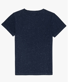 tee-shirt garcon a manches courtes avec motif brode sur lavant bleuA101801_3