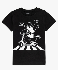 tee-shirt garcon avec imprime graphique sportif noirA102101_2