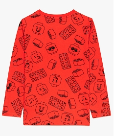tee-shirt garcon a manches longues avec motifs - lego rouge tee-shirtsA104701_3