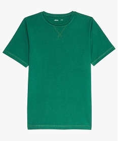 tee-shirt garcon uni a manches courtes vert tee-shirtsA109901_2