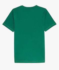 tee-shirt garcon uni a manches courtes vert tee-shirtsA109901_3
