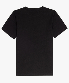tee-shirt garcon a manches courtes et motifs noirA110201_3