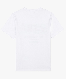 tee-shirt garcon imprime a manches courtes blancA110601_2