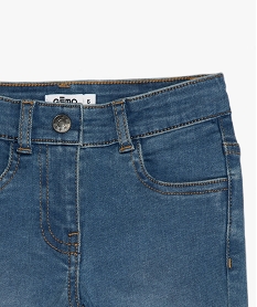 jean fille coupe skinny en matiere extensible gris jeansA114901_3