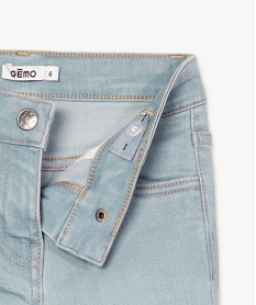 jean fille coupe skinny en matiere extensible gris jeansA115001_2