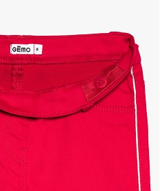 pantalon fille avec lisere passepoile paillete sur les cotes rose pantalonsA116101_2
